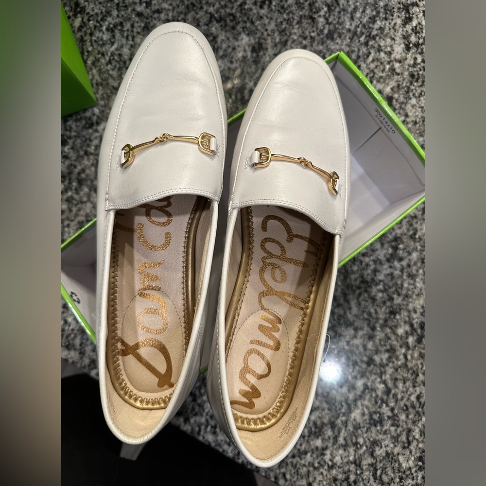 Sam Edelman Loraine Ivory Leather Shoes - Size 10.5 M